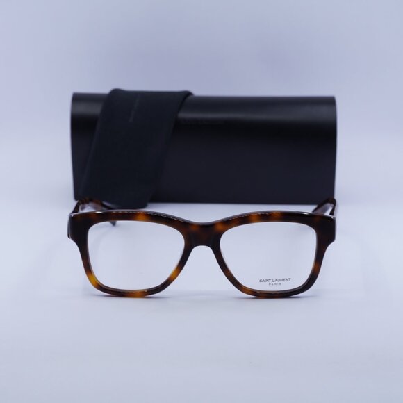 Saint Laurent SL677 003 Square Eyeglasses 54mm – Havana - Picture 8 of 11